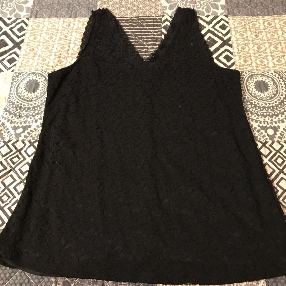Torrid size 2 lace overlay tank top blouse